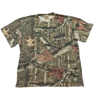 Russell Outdoors Mens Camo Mossy Oak Hunting Casual T-Shirt Size XL